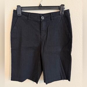 NYDJ Linen Blend Bermuda Shorts